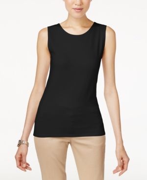 Petite High Neck Tank Top, Created for Macy's