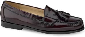 Pinch Tassel Moc-Toe Loafers Men's Shoes