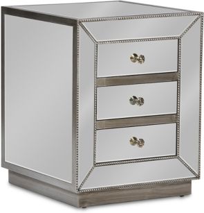 Varinia 3-Drawer Nightstand