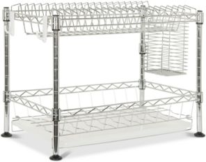 Darina Adjustable Chrome Wire Dish Rack