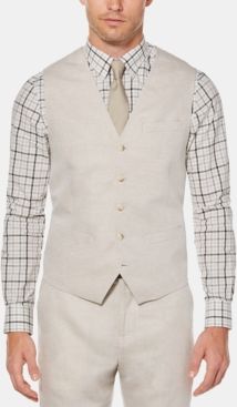 Linen Solid Vest