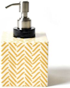 by Laura Johnson Amber Herringbone Square Soap Pump