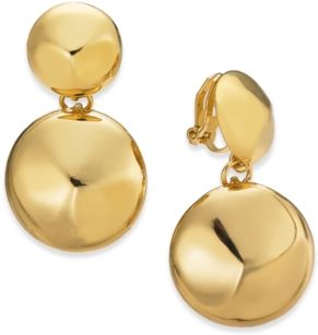 Polished Ball Drop Clip-On Earrings, Created for Macy's