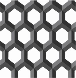 Hex Geometric Wallpaper - 396" x 20.5" x 0.025"