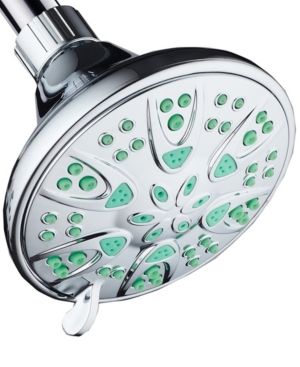 Antimicrobial Shower Head, Coral Green Jets Bedding