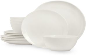 Oval Bone China 12-Pc. Dinnerware Set, Created for Macy's