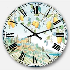 Traditional Oversized Metal Wall Clock