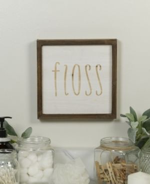 Vip Home International Wood "Floss" Sign