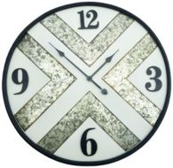 Iron Frame Wall Clock with Kirsite Background