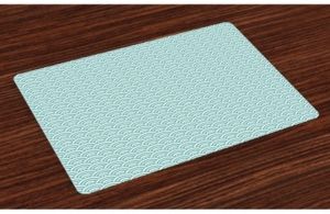 Aqua Place Mats, Set of 4