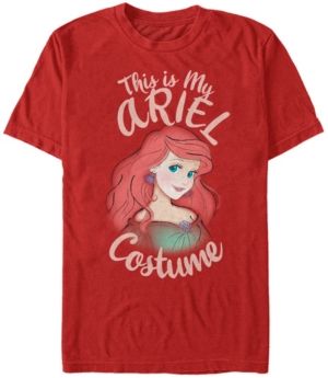 Disney Men's Little Mermaid Ariel Halloween Costume Short Sleeve T-Shirt