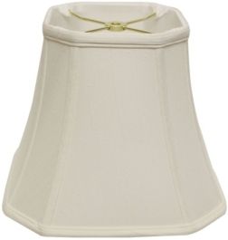 Cloth & Wire Slant Cut Corner Square Bell Softback Lampshade with Washer Fitter
