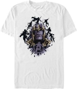 Avengers Endgame Thanos in Action Big Face, Short Sleeve T-shirt