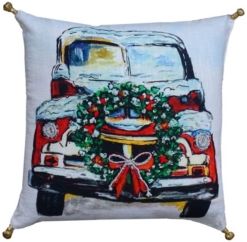 Christmas Holiday Car Pillow Cover