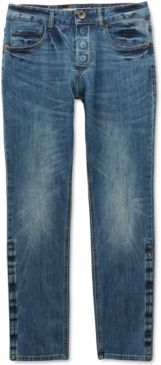 Adaptive Men's Belmore Slim Straight-Fit Power Stretch Jeans with Magnetic Fly and Stay-Put Closure