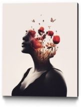 Enkel Dika Burning Desire Museum Mounted Canvas 32" x 40"