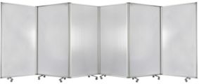 Commercial Residential Double-sided Wheeled 6 Panel Screen