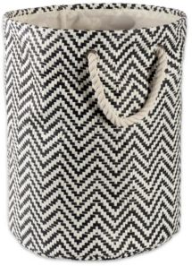 Paper Bin Chevron Round Large