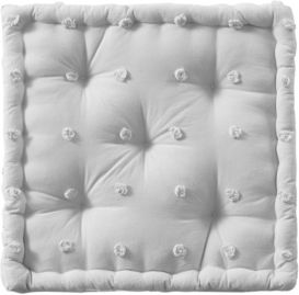 Brooklyn 20" x 20" x 5" Cotton Jacquard Square Floor Pillow Cushion