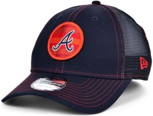 Atlanta Braves Logo Fill Trucker 9FORTY Cap
