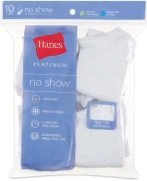 Platinum 10pk No Show Socks