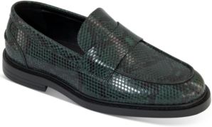 Inc Men's Killian Snakeskin-Embossed Loafers, Created for Macy's Men's Shoes