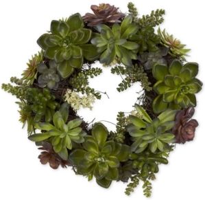 20" Artificial Succulent Wreath