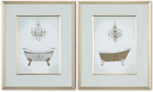Gilded Bath 2-Pc. Printed Wall Art Set