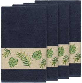 Zoe 4-Pc. Embroidered Turkish Cotton Bath Towel Set Bedding