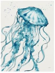 Anne Tavoletti Deep Sea X V2 Teal Canvas Art - 15.5" x 21"