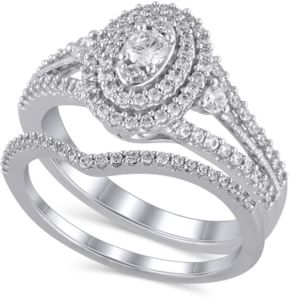 Certified Diamond (3/4 ct. t.w.) Bridal Set in 14K White Gold