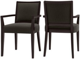 Brandy Upholstered Arm Dining Chair Set of 2