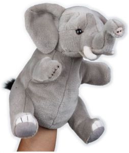 Plush Hand Puppets - Elephant Interactive Qr Code