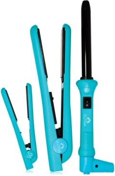 3-Pc. Hair Styling Set Featuring Curling Iron, Hair Iron, Travel Hair Iron