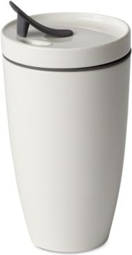 Modern Dining White Coffee Mug with Lid