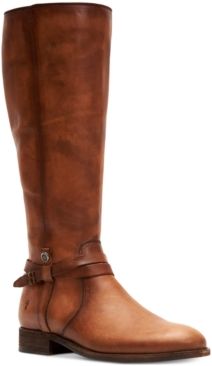 Melissa Belted Leather Boots Women's Shoes