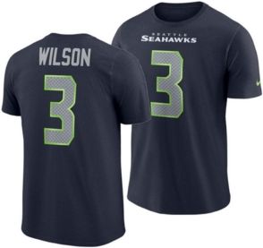 Russell Wilson Seattle Seahawks Player Pride Name and Number T-Shirt