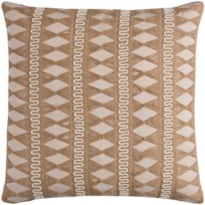 22" x 22" Pulled Jute Stripe Pillow Cover