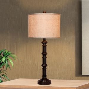 Fangio Lighting's 1596ORB Pair of 31" Stacked Table Lamps