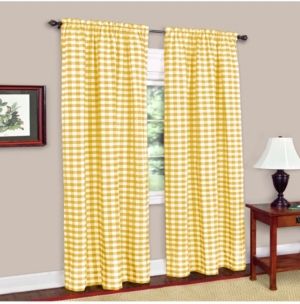 Buffalo Check Window Curtain Panel, 42x84