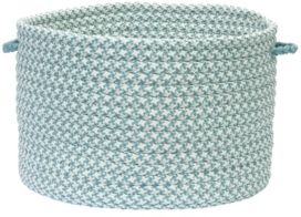 Outdoor Houndstooth Tweed Braided Basket