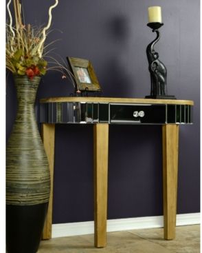 Heather Ann Elenor Mirrored Console Table with Drawer