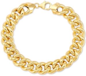Curb Link Chain Bracelet in 14k Gold