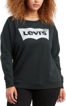 Batwing Trendy Plus Size Logo Graphic Sweatshirt