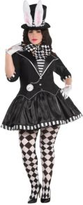 Dark Mad Hatter Adult Women's Costume - Plus Size