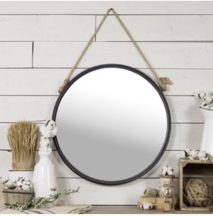 Metal Round Hanging Mirror