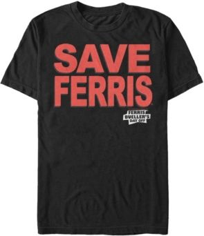 Fifth Sun Day off Men's Save Ferris Text Short Sleeve T- shirt