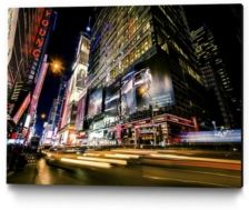 36" x 24" Times Square Rays of Light Vi Museum Mounted Canvas Print