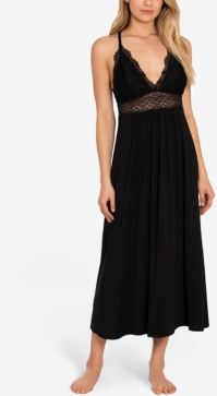 Lace-Trim Long Nightgown