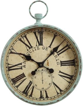 Iron Pocket Watch Wall Clock